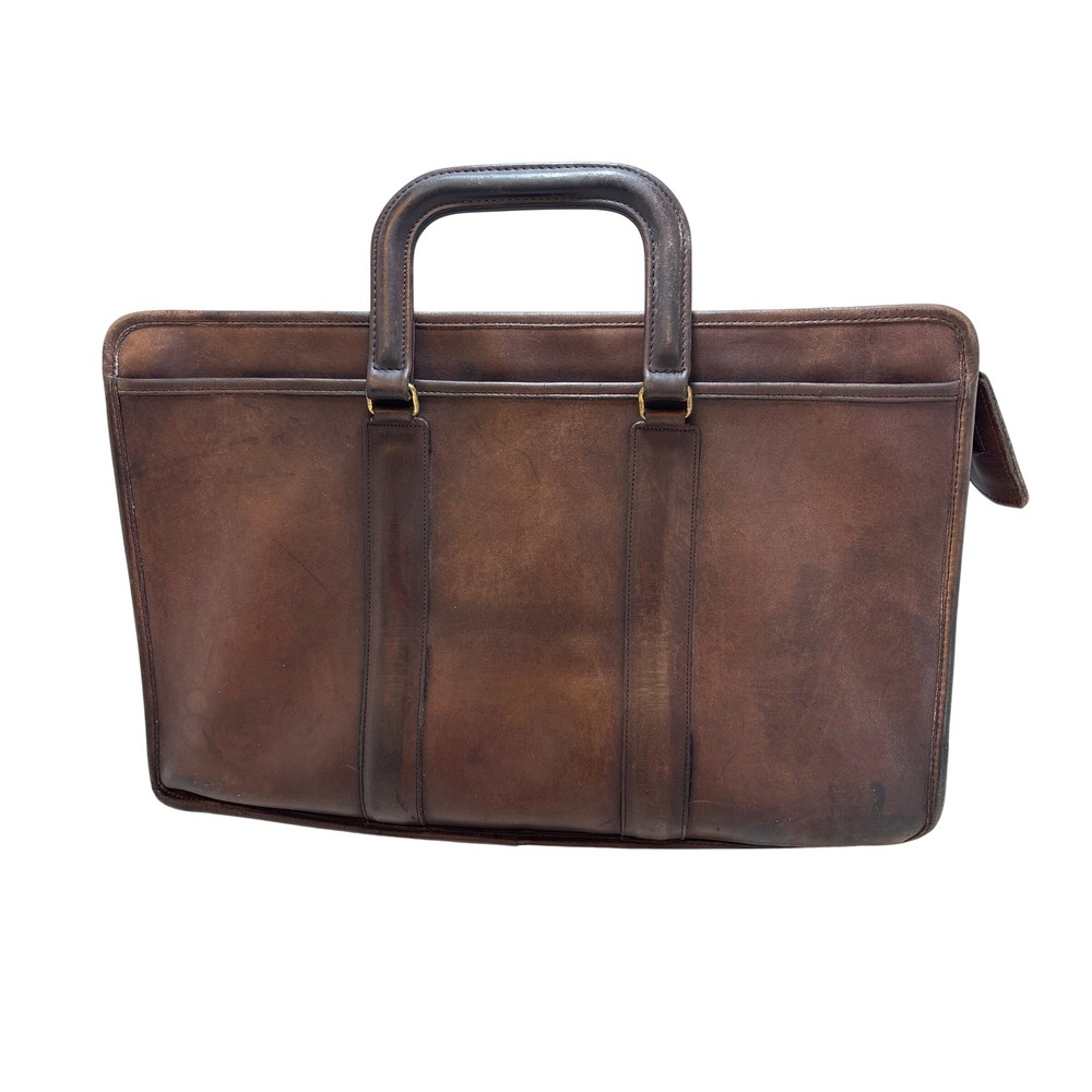 Vintage Coach Embassy Briefcase 5282 Brown Leather Laptop Bag Messenger USA Made
